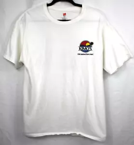 Kimo's Maui, Hawaii Vintage Hanes White Hawaiian T-Shirt Graphic Design Size L - Picture 1 of 4