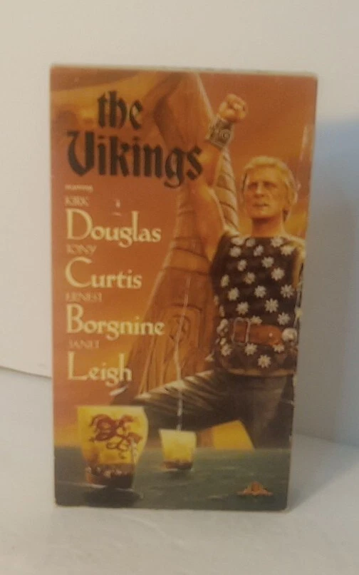 1990 The Vikings (1958 Movie) VHS Tape Janet Leigh, Kirk Douglas, MGM Home Video - Image 1 of 4