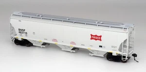 BNSF LEGACY - FRISCO RR 3-BAY 5161 CU FT TRINITY COV HOPPER CAR HO-SCALE - Picture 1 of 2