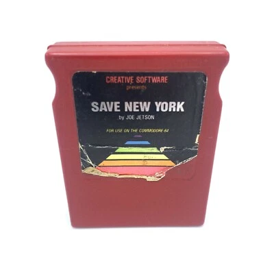 Game Cartridge Commodore 64 Save New York by Joe Jetson Creative Software - Image 1 of 3