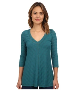 New $125 Miraclesuit Womens Green Stretch V-neck Shaping Inner Casual Top Size S - Picture 1 of 1