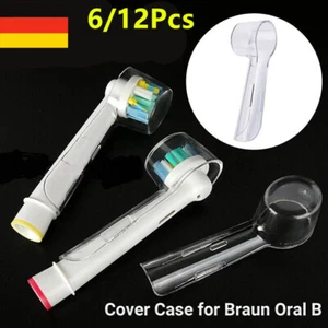 6-12Stk klare Schutz-Kappe Abdeckungen für Oral B elektrische Zahnbürste Köpfe'. - Picture 1 of 24