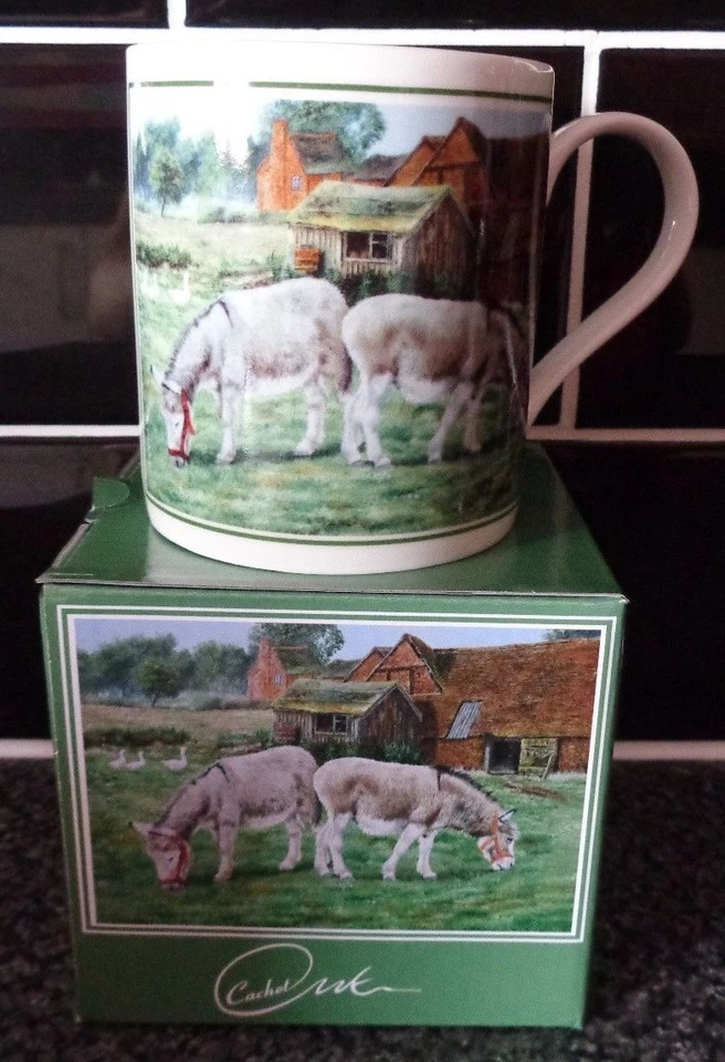 Cachet Fine China Mug DONKEYS BNIB - Image 1 of 4