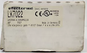 IFM EfectorLK0264A-A-00KQPKG/US-LK7022 Continuous Level Sensor - Picture 1 of 7