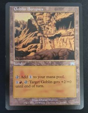 Magic The Gathering MTG: Goblin Burrows - Onslaught - EX condition