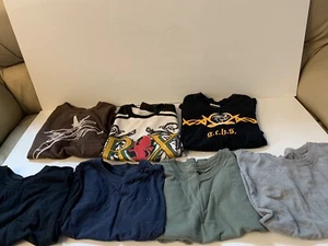 Lot Of 7 Boys Small 5-7 Short Sleeve Shirt - Picture 1 of 8