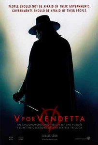 V FOR VENDETTA Filmposter 27x40 Natalie Portman Hugo Weaving Sinéad Cusack - Bild 1 von 1