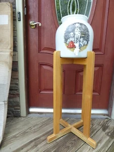 Ceramic Crock Water Dispenser - Dalmation Dogs Fire Department - CROCK ONLY! - Picture 1 of 2