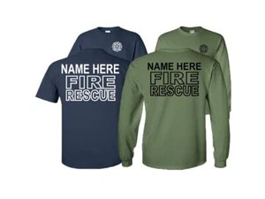 Custom Rescue Squad T-Shirt or Long Sleeve Emergency Medical, Firefighting - Picture 1 of 17