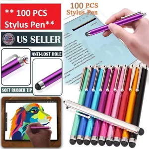 100X Metal Universal Stylus Pen Touch Screen Pen For iPhone Samsung iPad Pencil - Picture 1 of 7