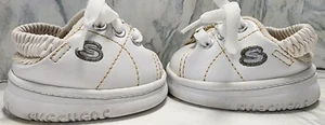 Build A Bear & Skechers White w/Silver Glitter Heart Charm Lace Up Sneakers - Imagen 1 de 13