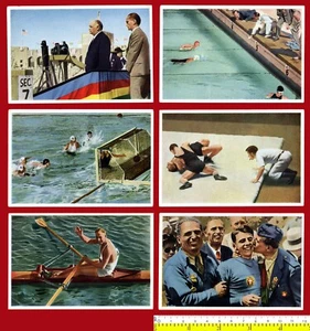 #09674D Deutschland 1932. Menge 6 Sammelkarten für die Olympischen Spiele Los Angeles 1932 - Bild 1 von 2