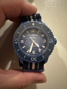 Genuine Blancpain x Swatch Bioceramic Scuba Fifty Fathoms watch - AU Stock New - Picture 1 of 13