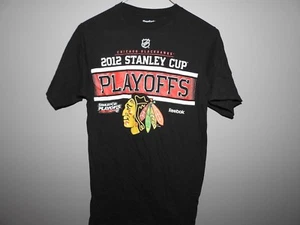 NHL Reebok 2012 Stanley Cup Playoffs Chicago Blackhawks Hockey Shirt New Mens Sm - Picture 1 of 1