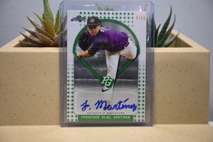 FRANCISCO MARTINEZ 8/10 AUTO 2018 LEAF PERFECT GAME GREEN LA DODGERS