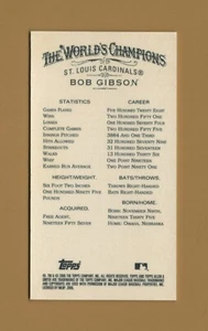 Flagship 2006 Topps Allen & Ginter Mini No Number NNO #283 Bob Gibson HOF /50 PR - Picture 1 of 2