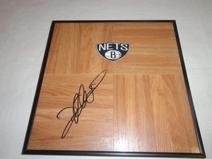 DERON WILLIAMS SIGNED FRAMED 12X12 FLOORBOARD BROOKLYN NETS  - Picture 1 of 1
