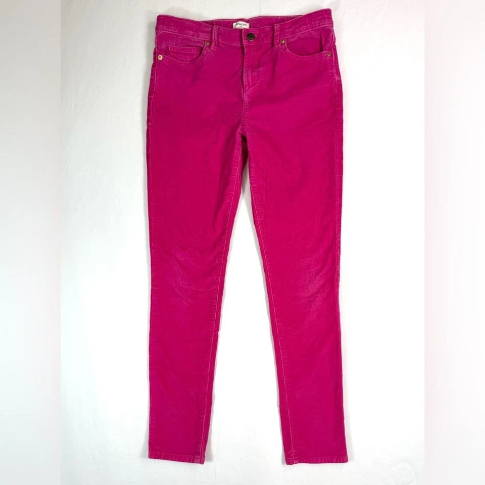 Pantalones de mezclilla CREWCUTS de pana rosa calce ajustado Barbiecore otoño informales talla 14 para niñas Foto 1 de 4