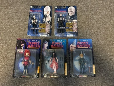 PUPPET MASTER Full Moon Toys & HELLRAISER SEALED Figure Lot - Stitch Jester RARE - Image 1 of 4