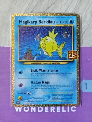 Shining Magikarp Berkilau 010/025 25th Anniversary Pokemon Card Indonesia - Image 1 of 4