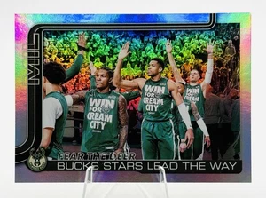 FEAR THE DEER - BUCKS STARS LEAD WAY RAINBOW HOLO FOIL #281 - 2025-26 Topps - Picture 1 of 2