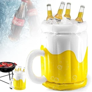 Inflatable Drink Holder Pool Party Float Leak-Proof Design For Beach Spa Fun - Picture 1 of 12