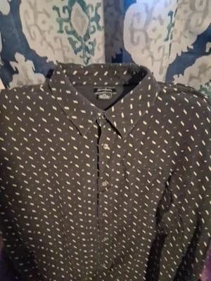 Neiman Marcus 2XL patterned button-down Short-Sleeved - Image 1 of 4