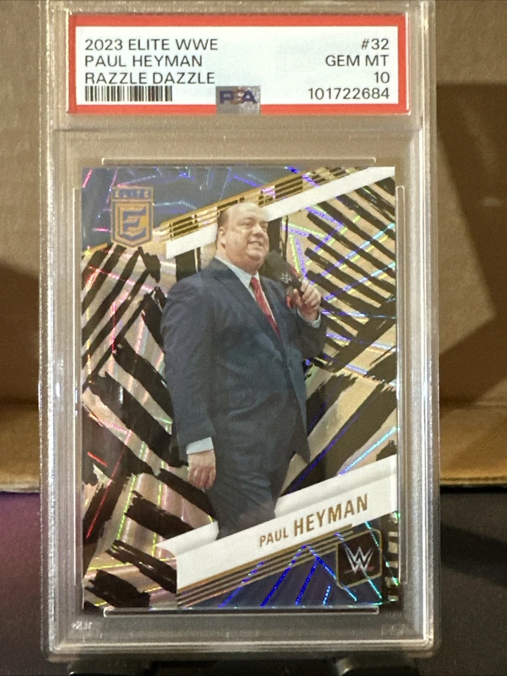 2023 Elite WWE Paul Heyman Razzle Dazzle PSA 10 - Image 1 of 1