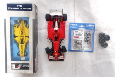 Kyosho Mini-Z Ferrari No.5 Chassis & Body  with BBS Wheels Set  & Jordan Honda - Image 1 of 4