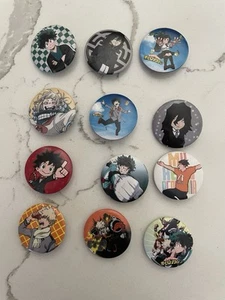 My Hero Academia BNHA MHA Pin Set Anime Manga Cosplay 12 Stück Button Anstecker Posten - Bild 1 von 7