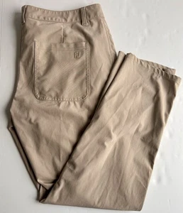 Foot Joy Mens Performance Knit Golf Pants 34x30 29017 - Khaki - Picture 1 of 9