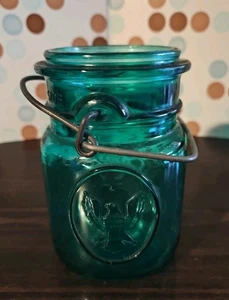 Bicentennial Blue Ball Ideal 1 Pint Canning Jar, No Lid, VTG, 1976 Bicentennial  - Picture 1 of 9