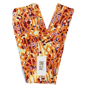 NEU OS Lularoe Leggings One Size (Gr. 2-10) Geometrisch Blumen Butterweich Stretch - Bild 1 von 13