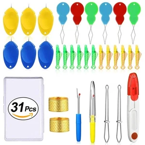 31 Pcs Needle Threaders for Hand Sewing, Fits All Needle Sizes,Include Gourd ... - Picture 1 of 6