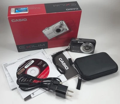 Cámara digital compacta CASIO EXILIM EX-Z1050, estuche de transporte, cargador USB, batería Foto 1 de 4