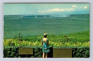 Volcanoes National Park, Halemaumau Crater, Vintagecard - Picture 1 of 2
