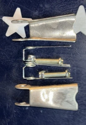 COLUMBUS MCKINNON (2) CM Stainless Spring Latch Kit for 3-Ton Eye Hook 2” x 7/8” x 5/32” LOOK PICS