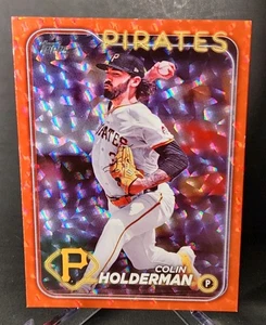 Serie aggiornamento Topps 2024 COLIN HOLDERMAN #US172 Red Foil /199 PITTSBURGH PIRATES - Foto 1 di 2