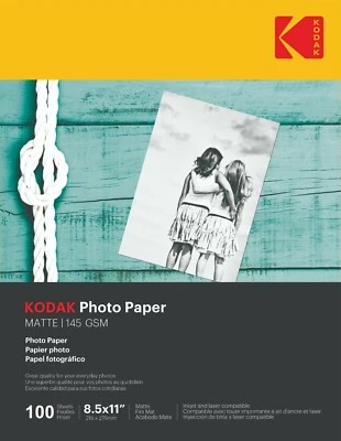 Kodak photo paper 8.5 x 11 matte, 100 count 145 g/m (41184-9891169) - Image 1 of 4