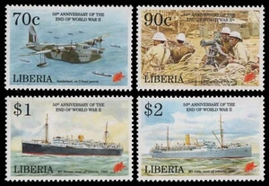 Liberia 1995 - Mi-N.o 1619-1622 ** - Estampillada sin montar o nunca montada - Barcos / Barcos - Segunda Guerra Mundial - Imagen 1 de 1