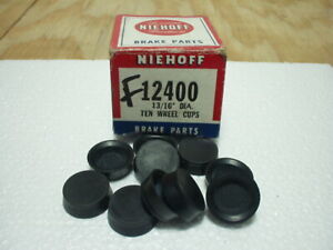 1967 1968 Ford Mustang Bronco Mercury Cougar rear wheel cylinder cups 13/16" NOS