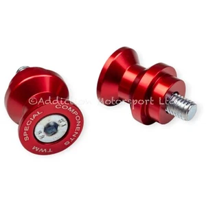 Bobina supporto braccio oscillante TWM Billet alluminio rosso per Triumph Daytona 765 - Foto 1 di 4