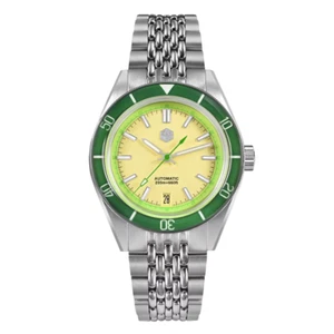 San Martin SN0116-G-B Sports Men's Watch 39.5mm Japan NH35A Automatic 200M Diver - Picture 1 of 13
