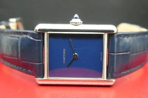Cartier Tank Must Blue Dial Quartz 25.5mm WSTA0055 4323 RRP £3,500 - Picture 1 of 11