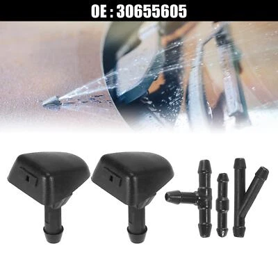 30655605 Front Windshield Washer Nozzles Kit for Volvo C70 with Hose Connector — 第 1/4 张图片