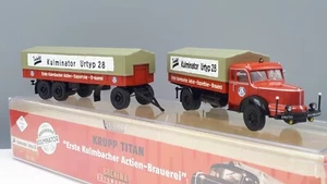 Brekina 1:87 Krupp Titan Pritschen-HZ Erste Kulmbacher Aktien Brauerei 86004 #C2 - Bild 1 von 3