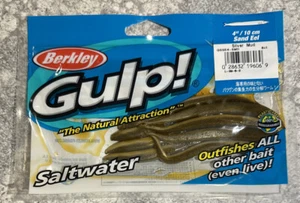Berkley Gulp Saltwater 4” Sand Eel Silver Mud - Picture 1 of 1