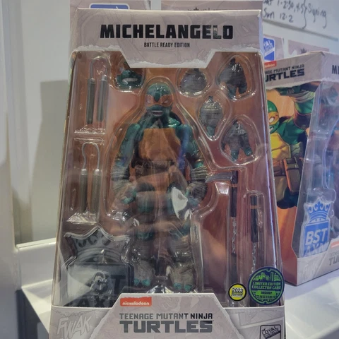 SDCC 2023 MICHAELANGELO Battle Ready Variant TMNT Loyal Subjects BST AXN Turtles Cover
