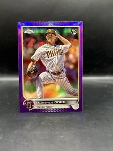 2022 Topps Chrome Update #USC182 MacKenzie Gore Purple Refractor RC - Picture 1 of 2
