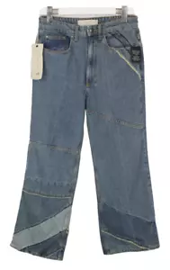 Marc By Jacobs Jeans Donna W29 Sfumato Effetto Zip Fly Affliggere Gamba Larga - Foto 1 di 9